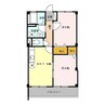 グリーンハイツ　Ｆ 2DKの間取り