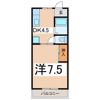 間取図 メゾンタカノＢ