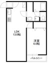 住感シリーズFIIタイプ 1LDKの間取り