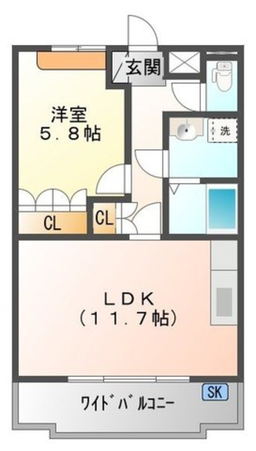 間取図 ファミリアーナ