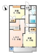 東建レジデンテの間取図