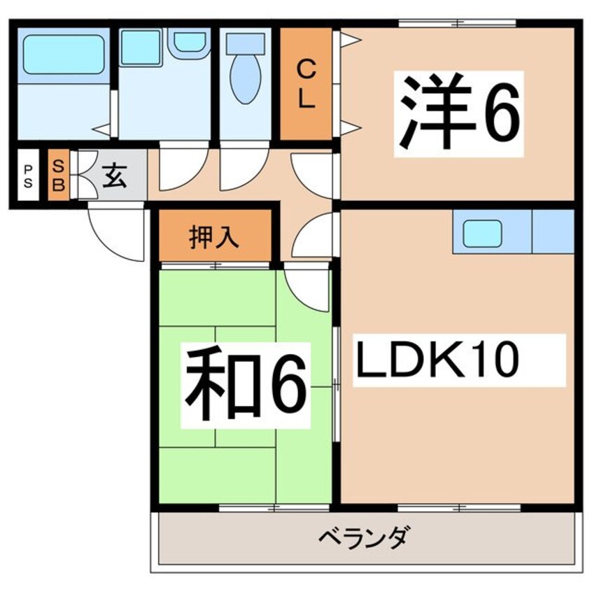 間取図 グリーンハイツNOAH　B棟