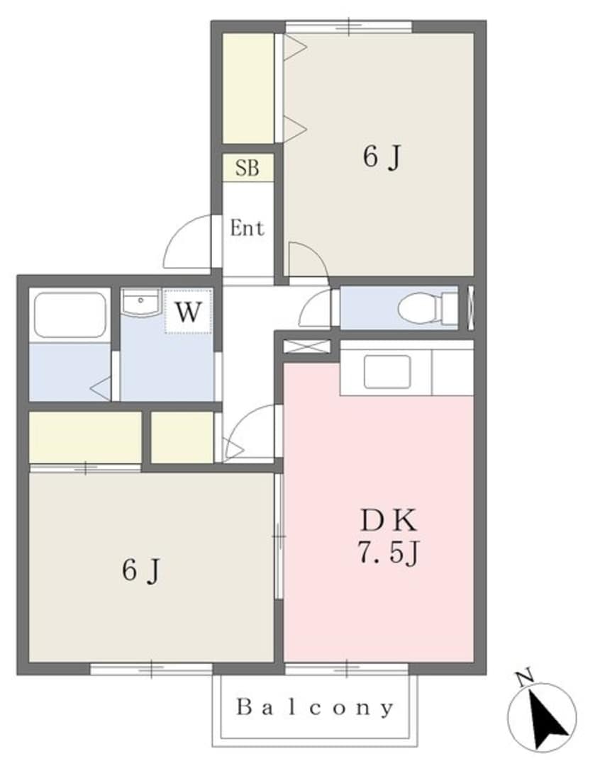 間取図 アミティエN