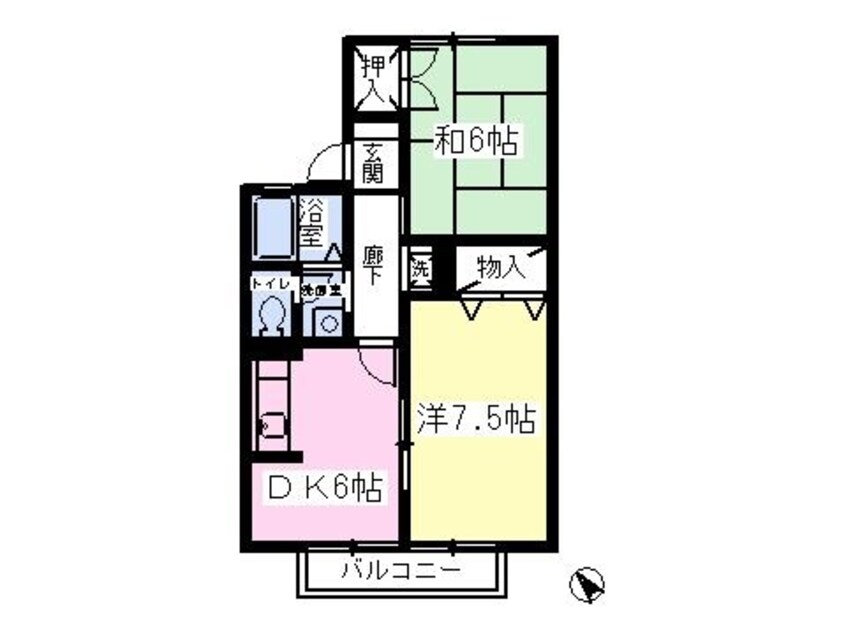 間取図 エクレールＢ