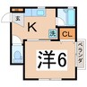WEST SIDE 1Kの間取り