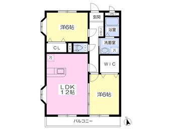 間取図 コンフォート上阿原