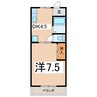 メゾンタカノＡ 1DKの間取り