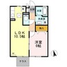 ディアコート　VI 1LDKの間取り