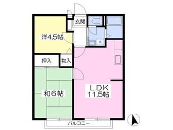 間取図 カーサエントピア II