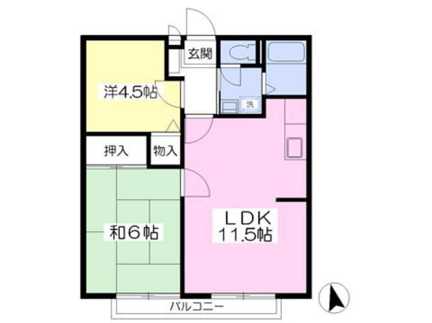 間取図 カーサエントピア II