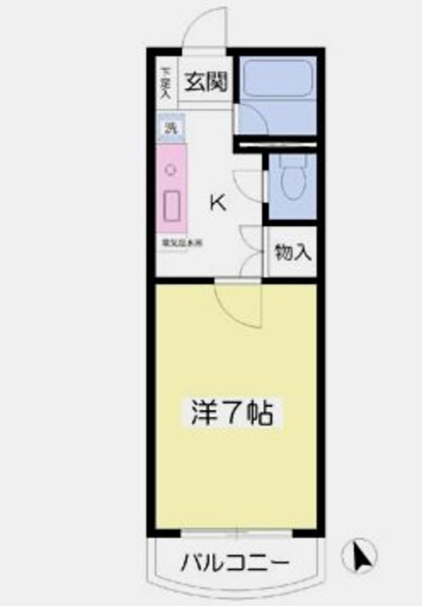 間取図 ピオーネ東光寺 B