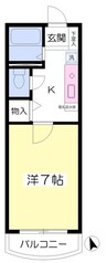 ピオーネ東光寺 A 1Kの間取り