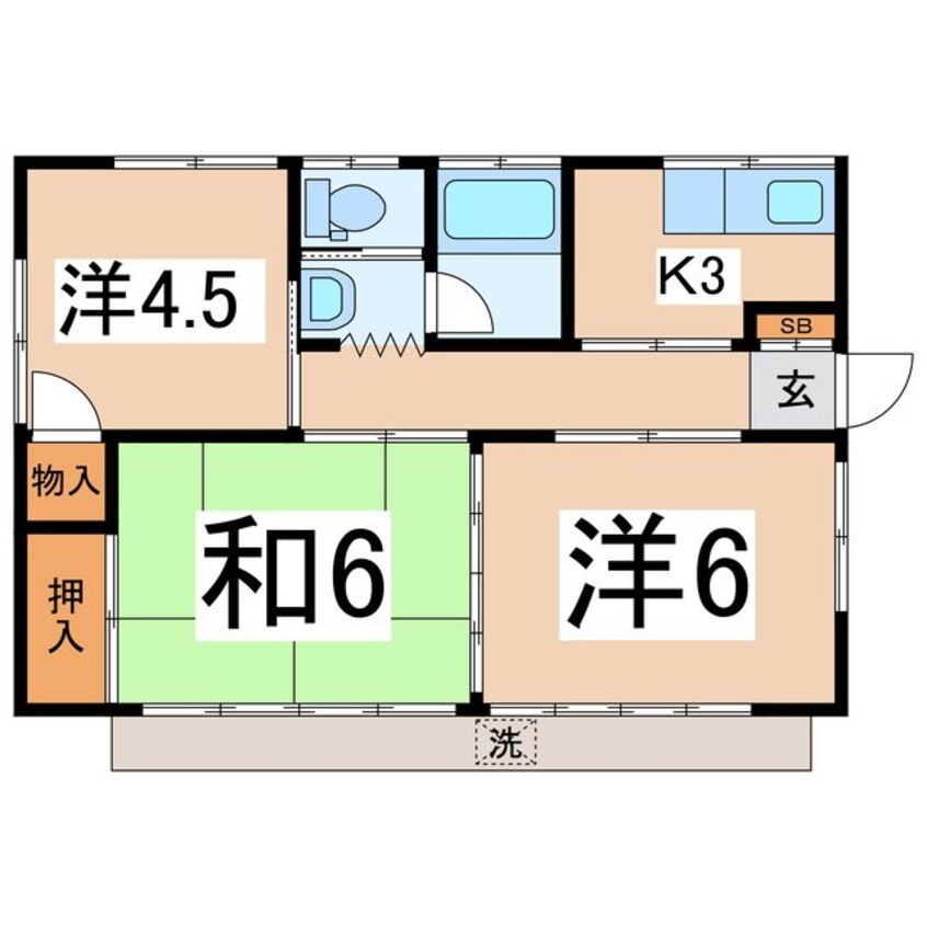 間取図 上野住宅　3号