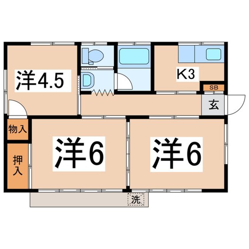 間取図 上野住宅　6号