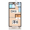 エムズ・ハイツ 1DKの間取り