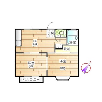 間取図 ベルメゾン夏目