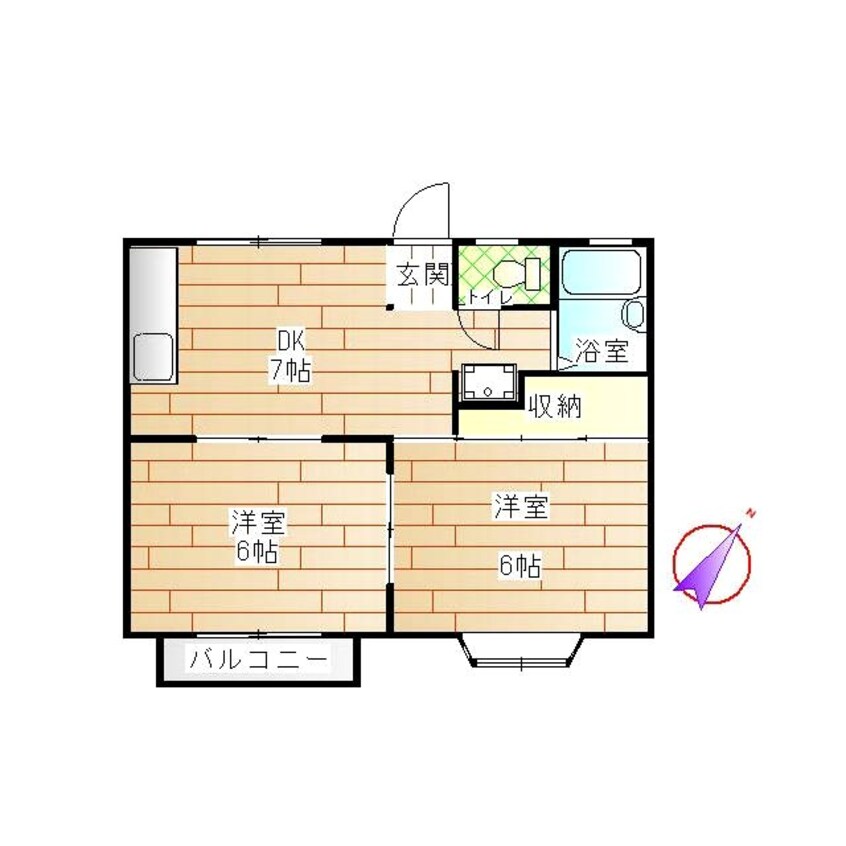 間取図 ベルメゾン夏目