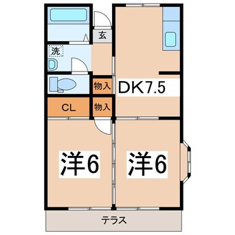 間取図 ドエル春日居Ｂ