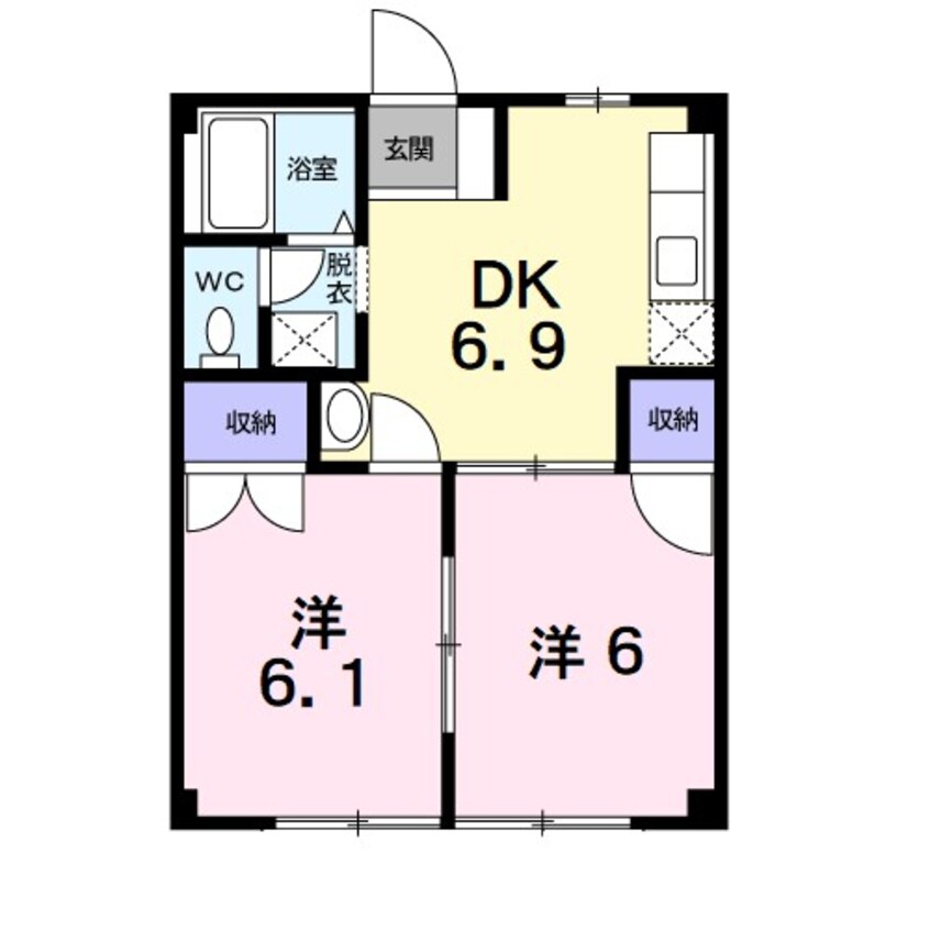 間取図 第二常磐荘