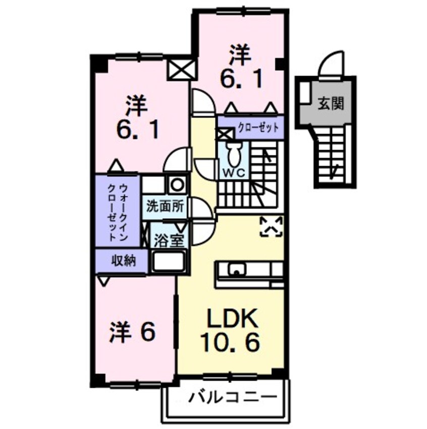 間取図 イーストガーデン