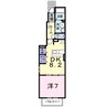 アライブ泉III　Ｂ 1DKの間取り