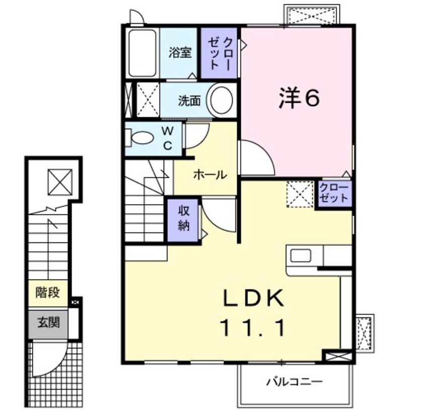 間取図 メゾンドサブレＡ
