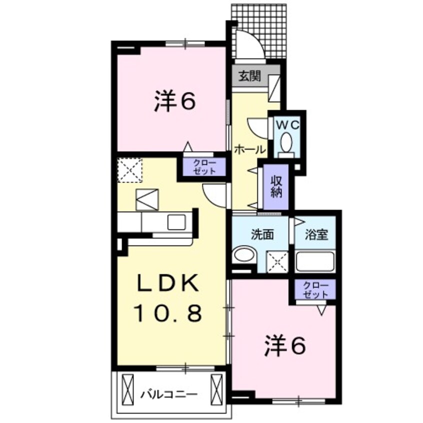 間取図 ラ・フォレ・トキワＢ