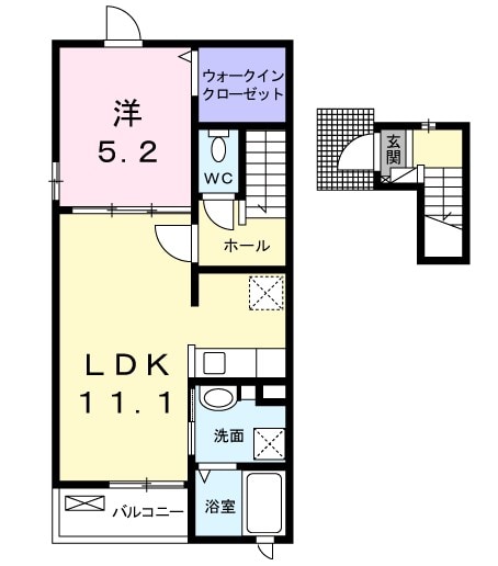 間取り図 レジデンスやはたIV　Ｂ