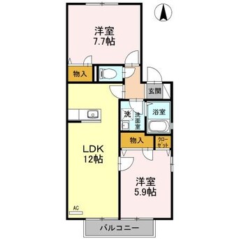 間取図 リヴェール馬木