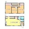 花の町住宅　 3LDKの間取り