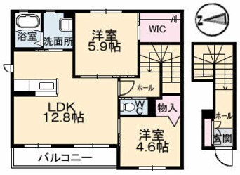 間取図 プレミオ松前　C棟