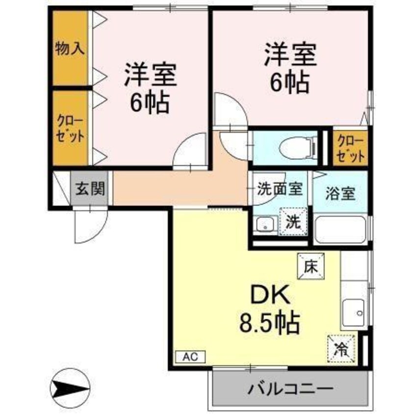間取図 Ｓｋｙ　Ｃｏｕｒｔ