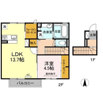 間取図 D-room土居田