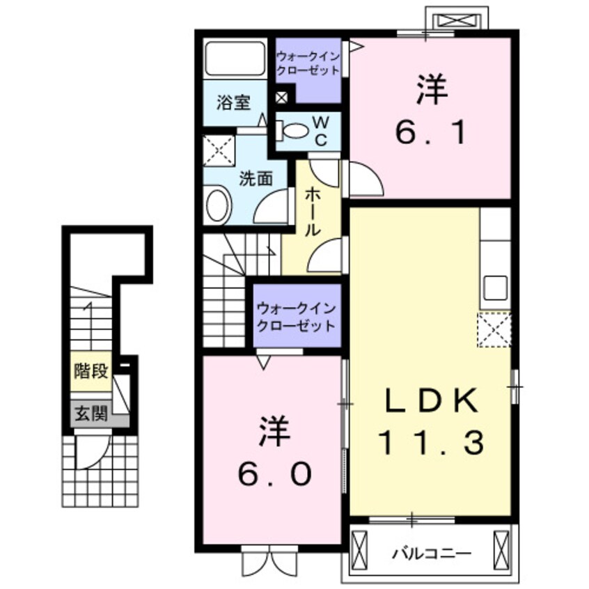 間取図 エスポワール南斎院