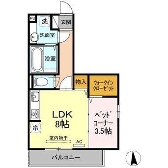 間取図 カンパーナ勝山