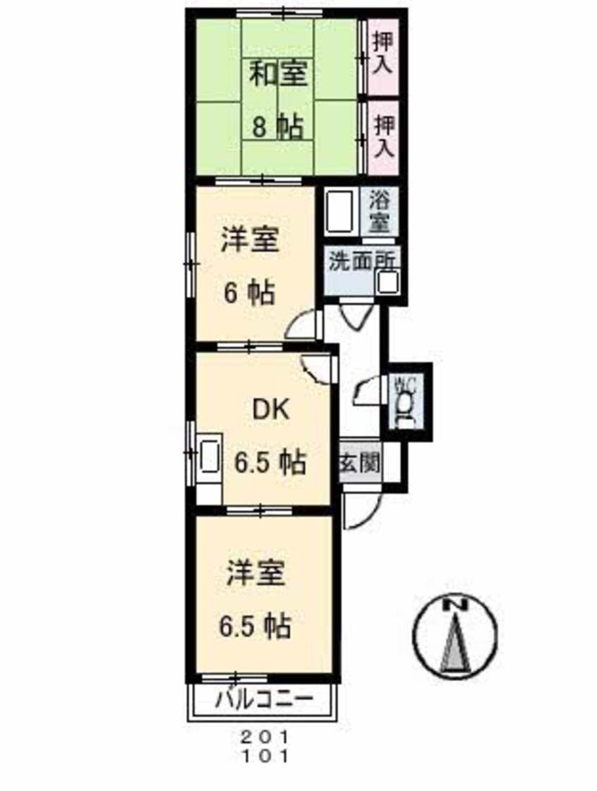 間取図 グリーンハイム　C棟