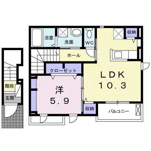 間取り図 サン住吉双葉Ⅰ