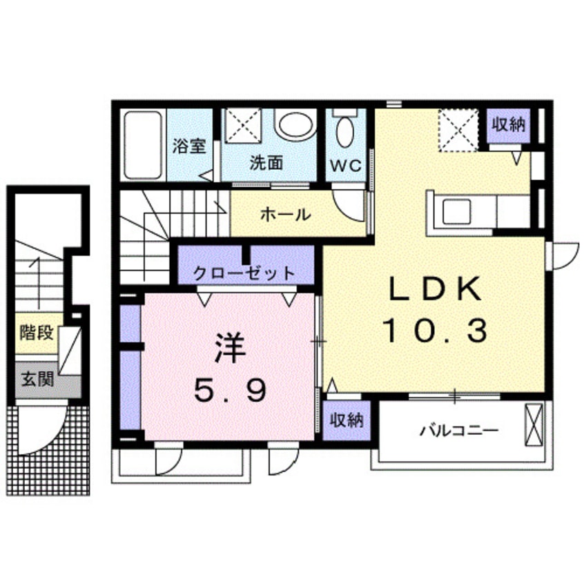 間取図 サン住吉双葉Ⅰ