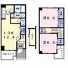 フロム・ガーデンα 2LDKの間取り