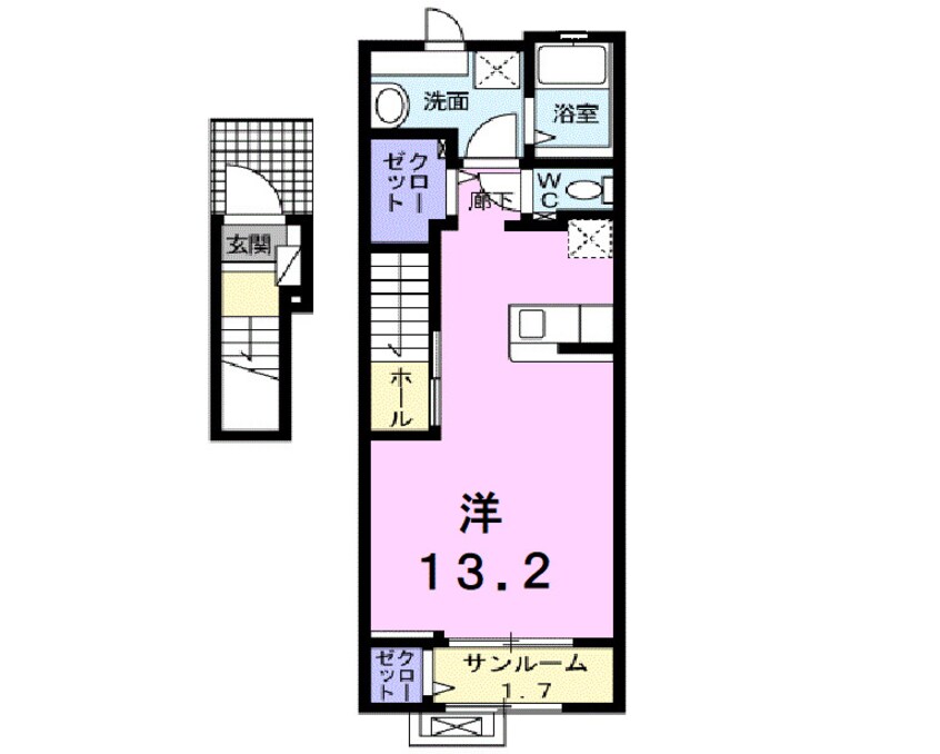 間取図 シャンド・フルール　Ｙ