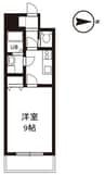 シャンティ道後今市 1Kの間取り