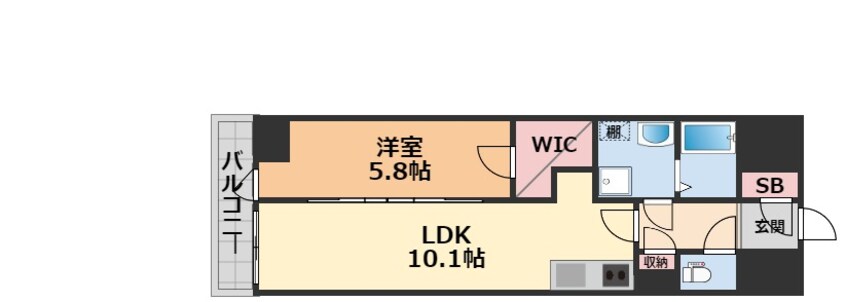 間取図 ルミナス勝山東