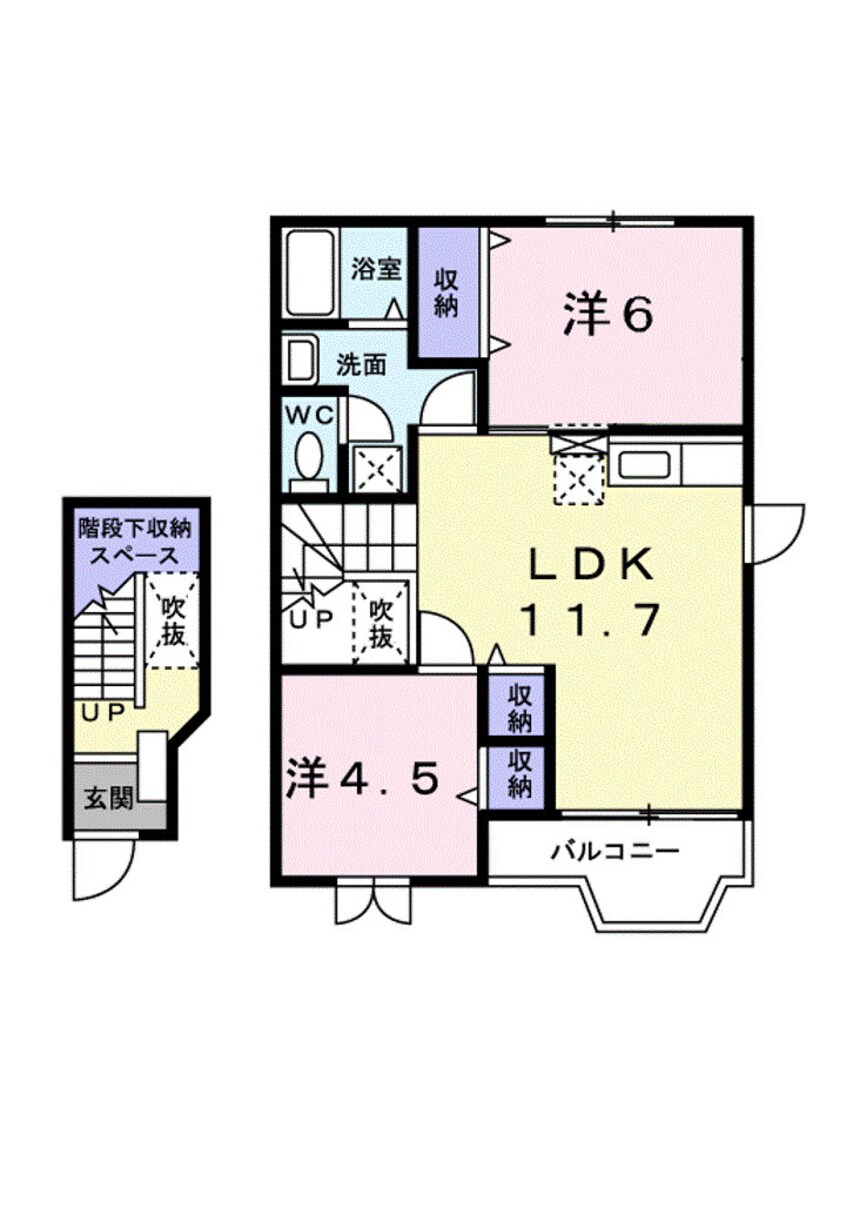 間取図 ファミールアトラスＢ