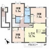 ブランシェ菜の花　A棟 3LDKの間取り