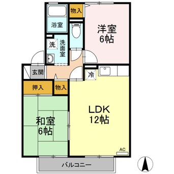 間取図 セジュールＡＣ