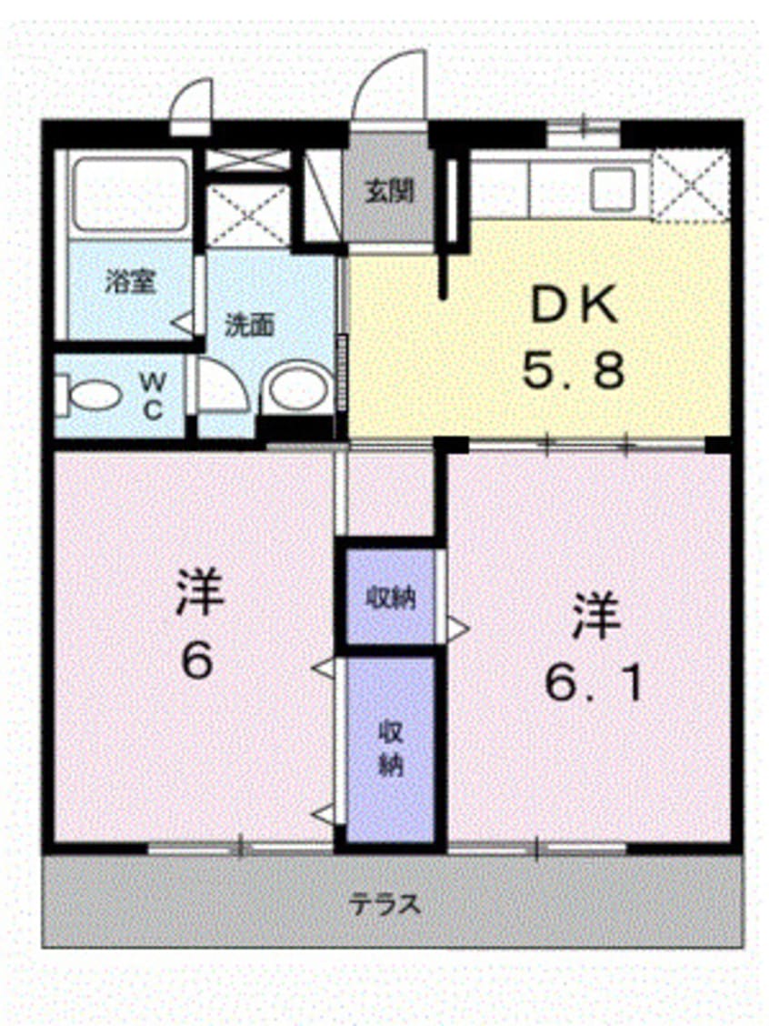 間取図 エルディム小栗