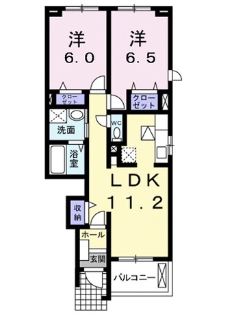 間取図 ラ・フィレッジ・Ｓ