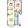 シャーメゾンmf 2LDKの間取り