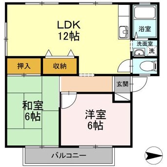 間取図 サンビレッジ空港通C