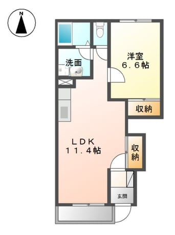 間取図 クレシア南黒田